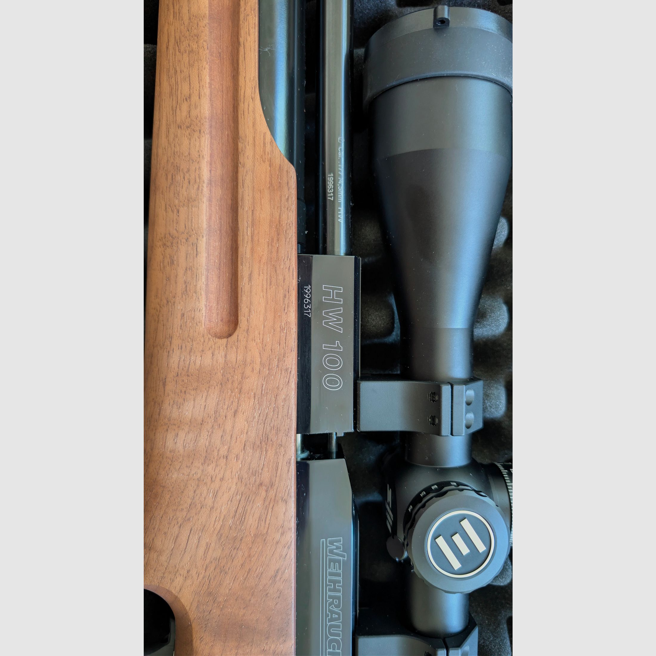 Weihrauch HW100T Set neuwertig mit Element Helix 6-24x50 gen2 FFP MRAD 