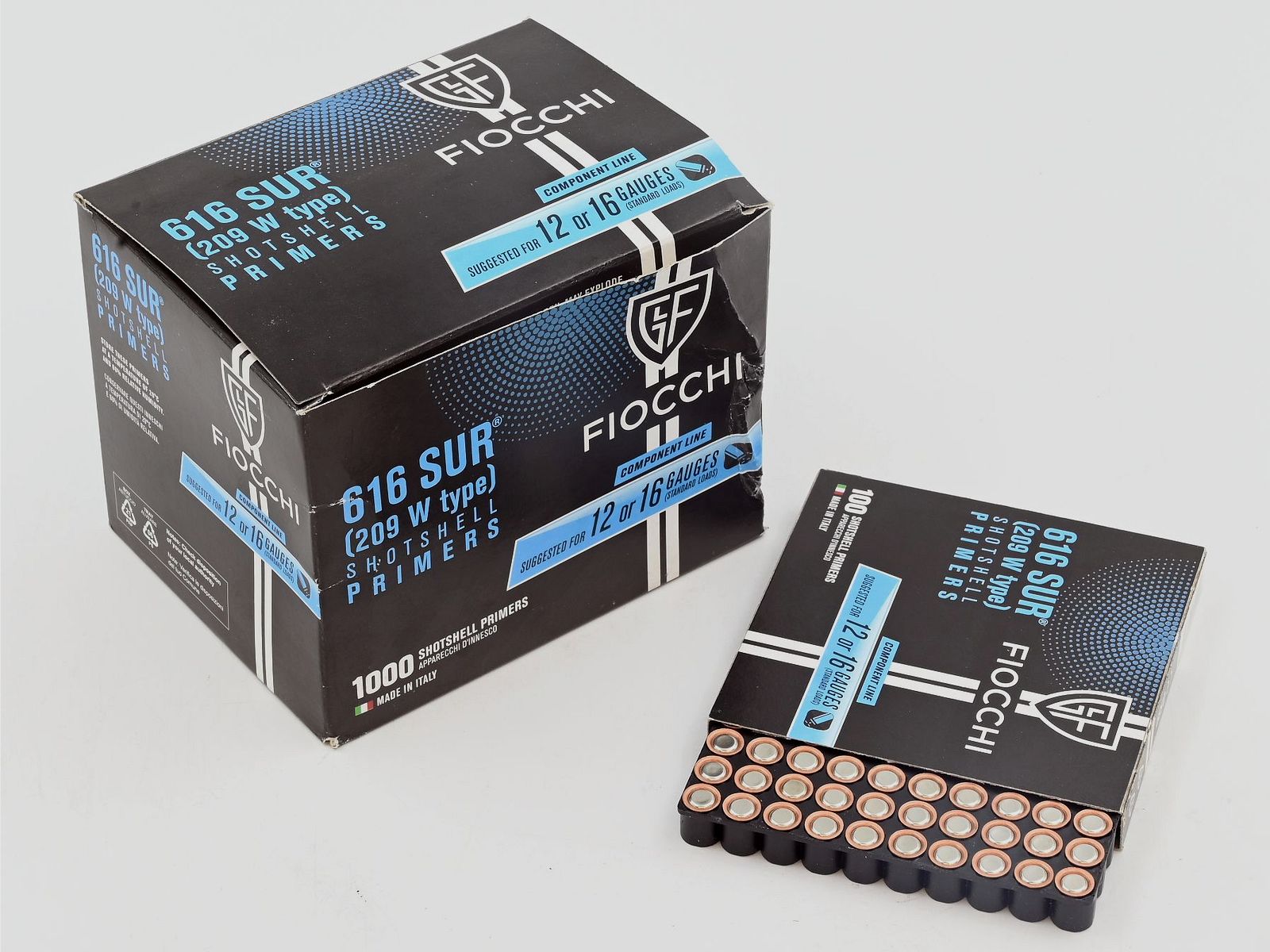 Capsules Fiocchi 616 SUR, 1 000 pcs, pour 12 GA et 16 GA