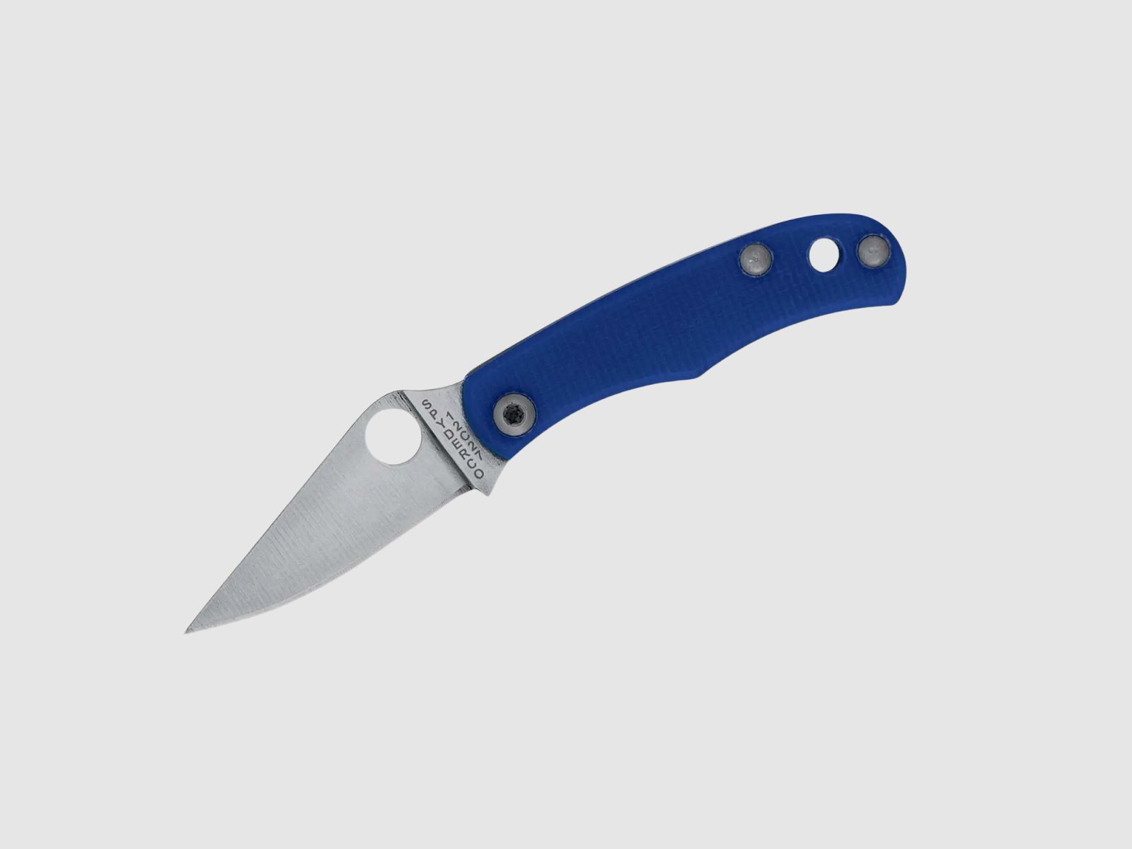 Spyderco Bug G10 Blauw PlainEdge Slipjoint-mes