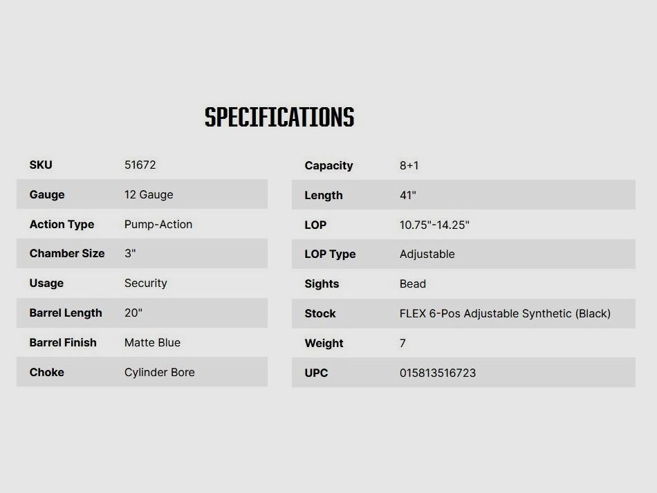 590 Flex 9-Shot 20" Tactical, Bild 3 von 3