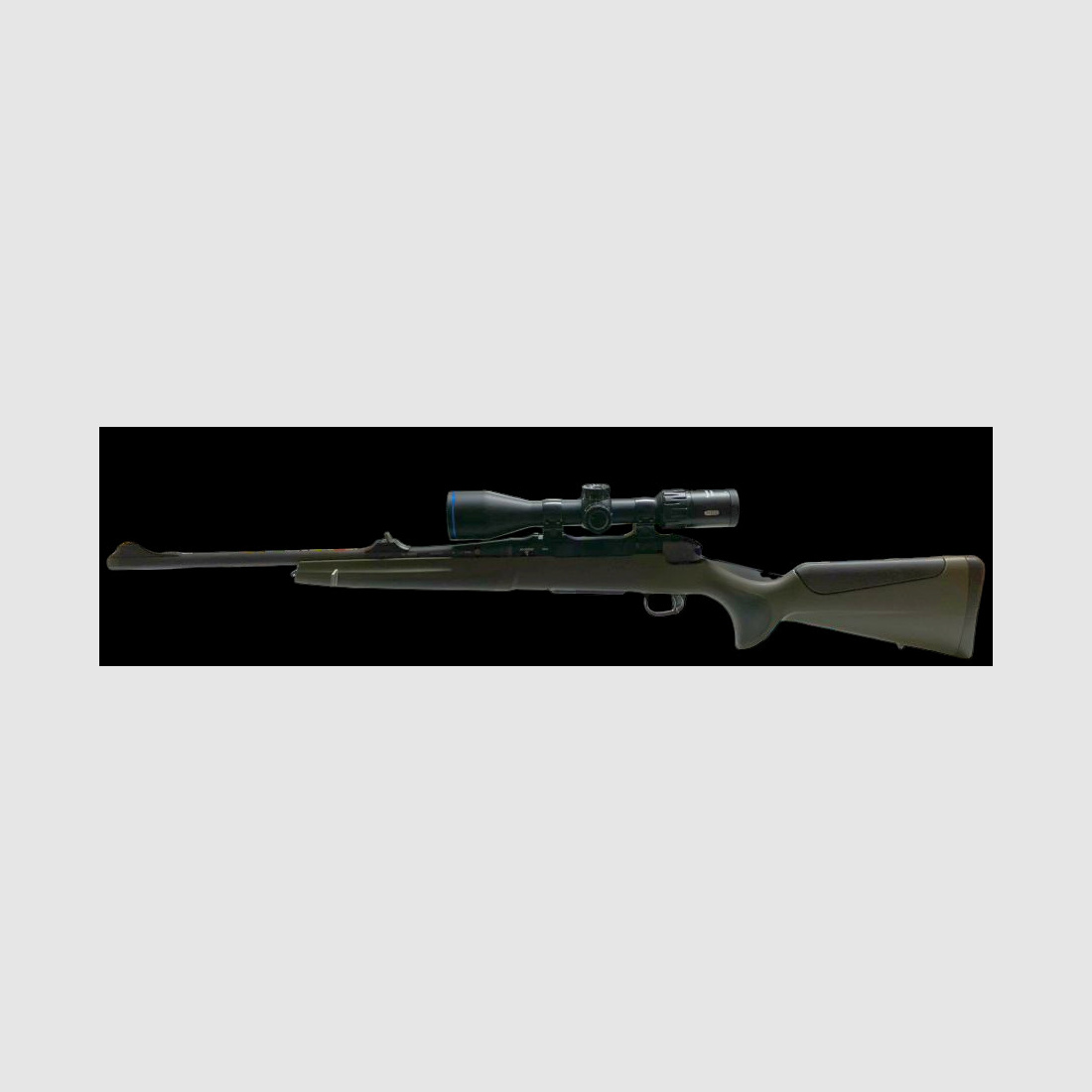 0€ verzendkosten " Nieuwe goederen " Pakketaanbieding: Haenel herhalingsgeweer Jaeger NXT Composite Kal. 8x57 IS met Meopta richtkijker MeoHunter R5 3-15x50 SFP RD volledig gemonteerd op EAW opklapmontage BLUE-LINE voor Picatinny-rail
