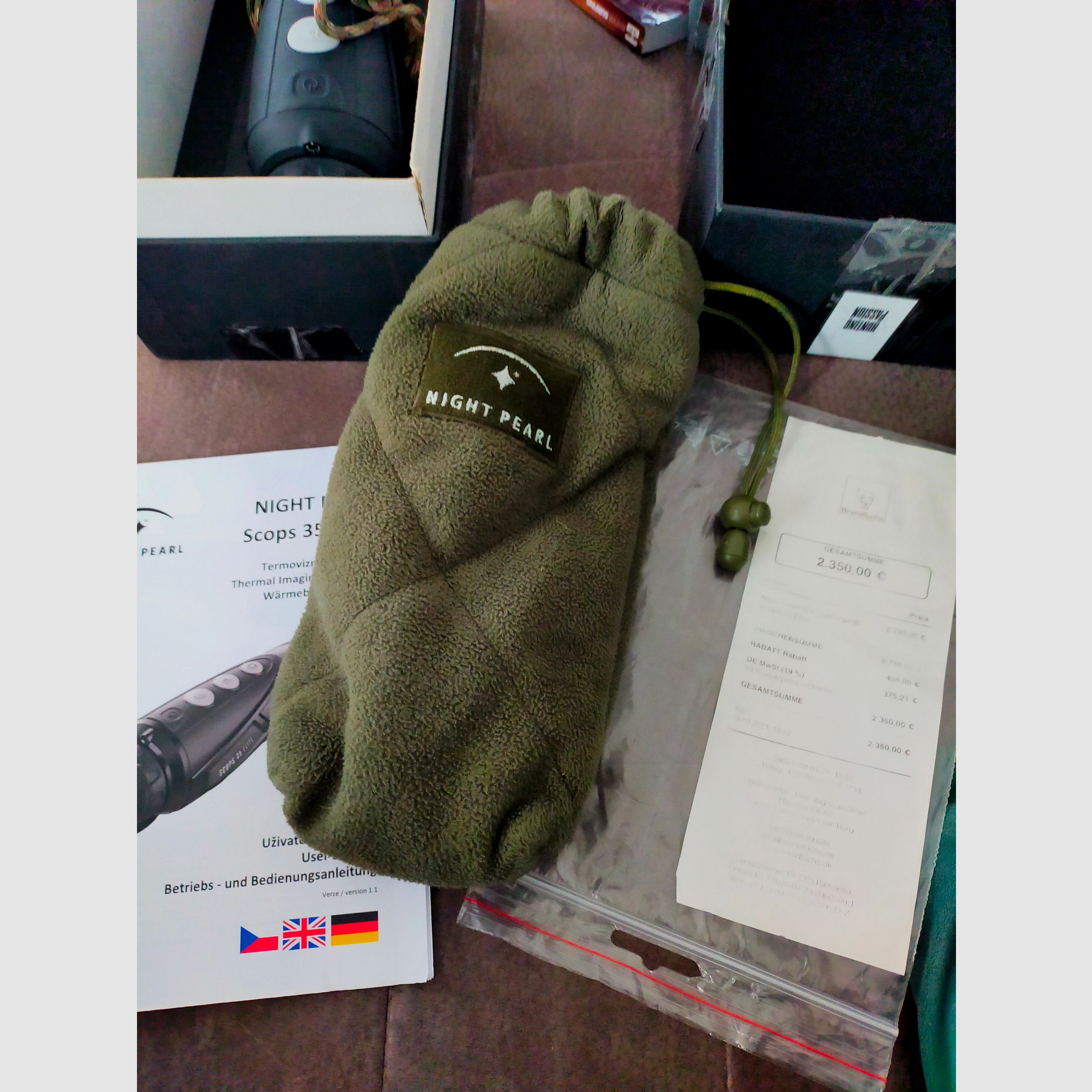 Thermal imaging camera Scops 35 Elite Night Pearl