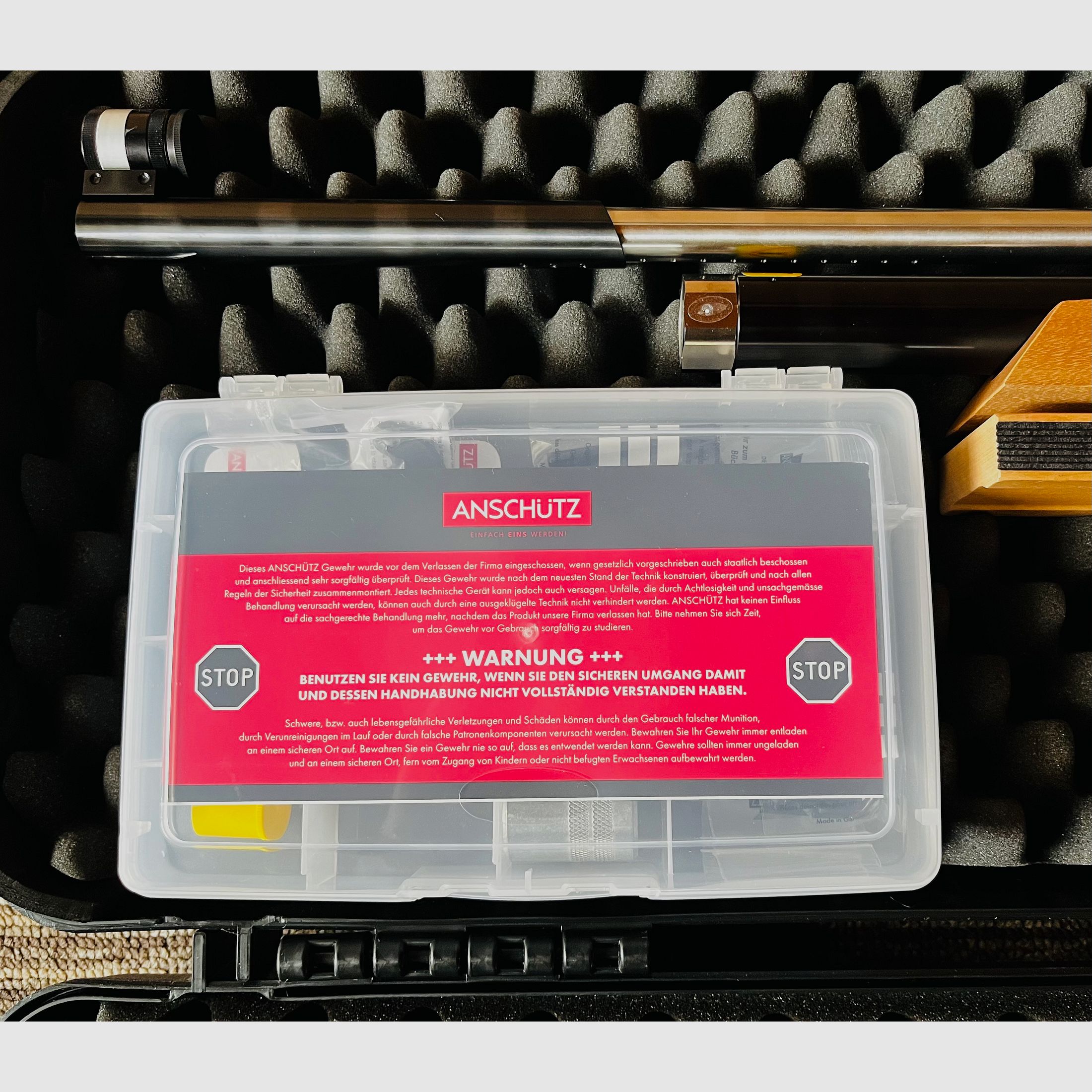 Air rifle Anschütz 9015 support