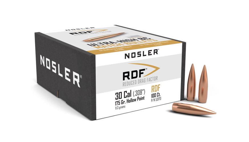 boite 100 ogives Nosler cal 0.308 RDF 175 grains 53170
