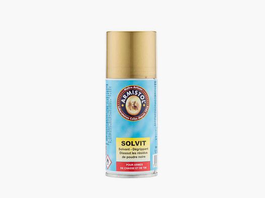 Spray solvant Armistol Solvit 150 ml - Nettoyant et dégrippant pour armes