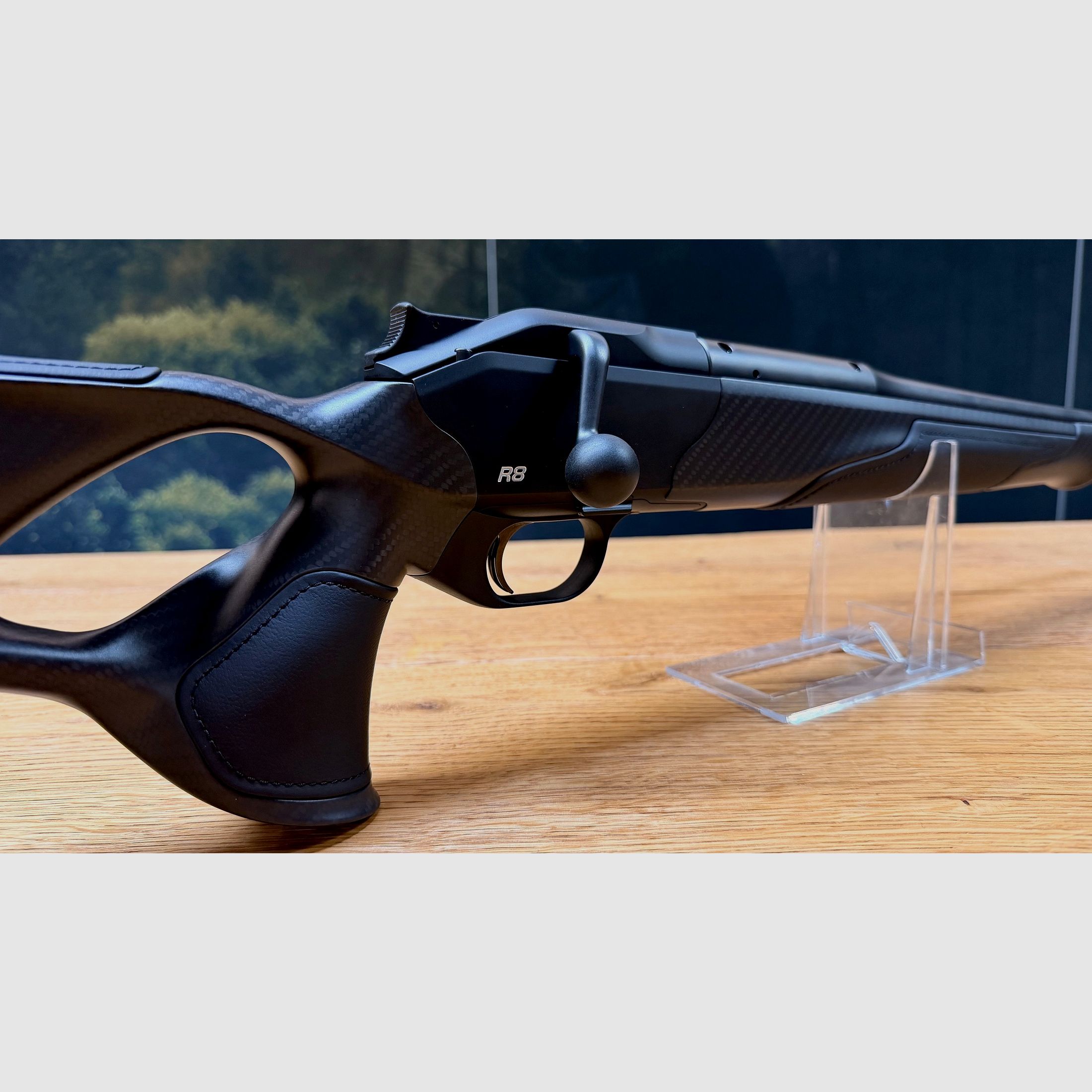 Blaser R8 Ultimate Carbon Leder Komplettwaffe / Kaliber wählbar / Logo silber / Standard Ausführung