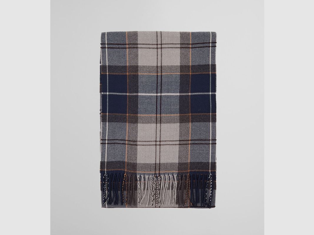 ECHARPE GALINGALE GREY MIDNIGHT TARTAN, Bild 3 von 8