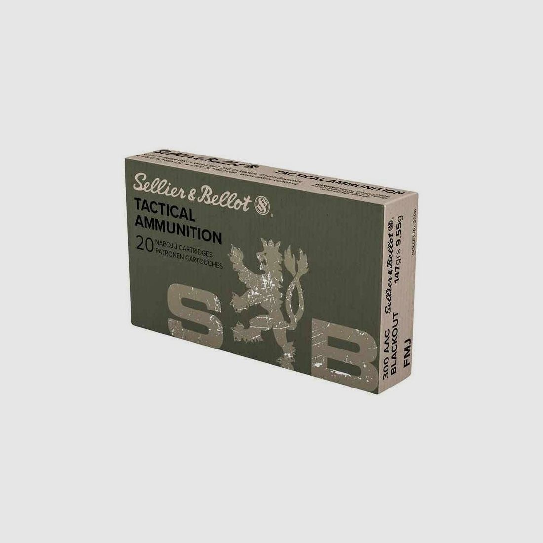 Sellier & Bellot .300 AAC Blackout Vollmantel 9,55g/147grs.