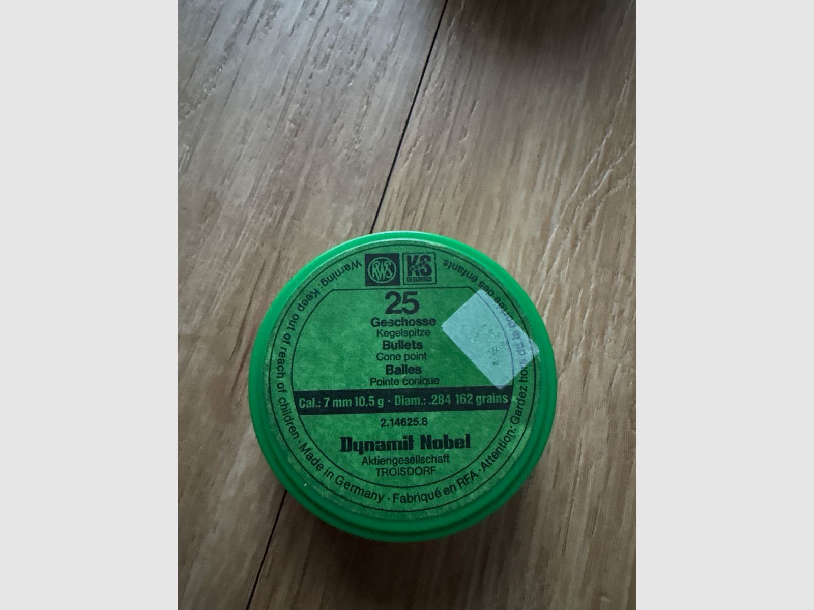 23x RWS Kegelspitz .284 7mm 10,5g 162grs