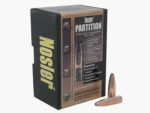 Balle Nosler Partition .30/.308 180GR PPT 50 pièces