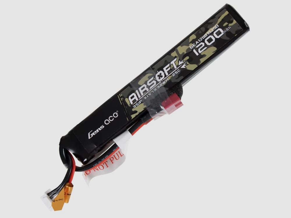 Gens Ace 111V 1200mAh 25C LiPo Stick Type (T-Plug)