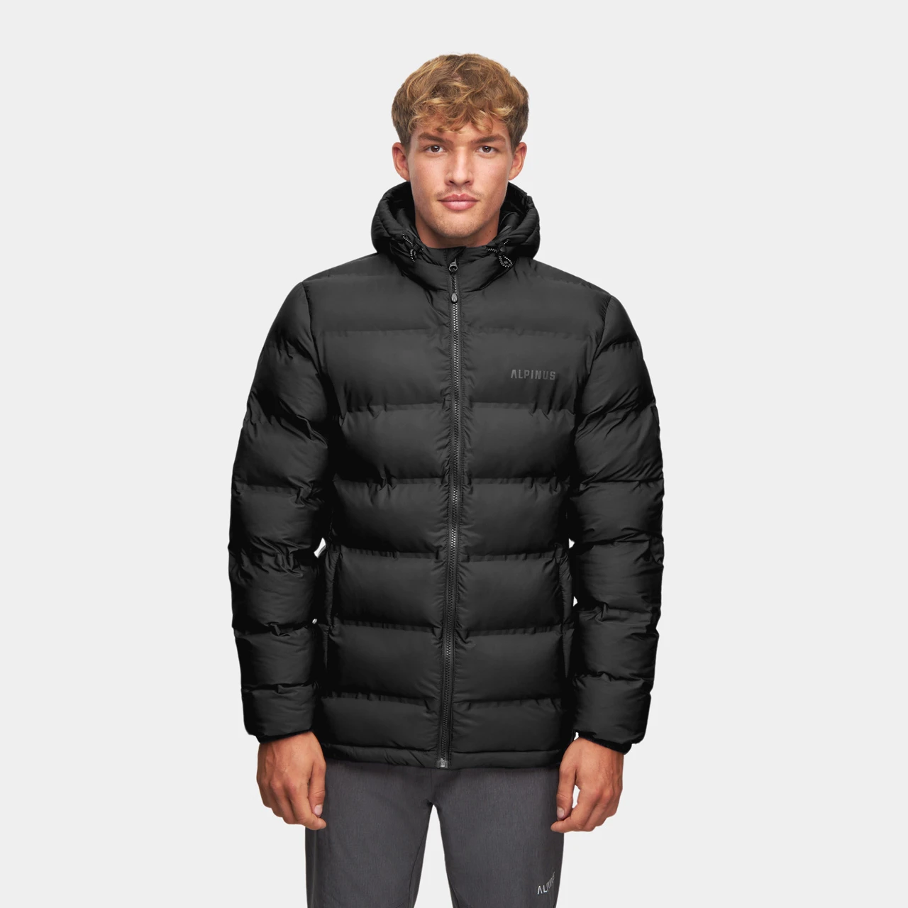 Alpinus Felskinn II Jacke mit Kapuze, schwarz, wasserabweisend, Ausverkauf