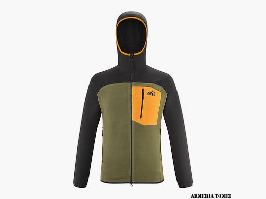 JACKE/FLEECE – MILLET – ABRASION FLEECE HOODIE M Ivy/Noir