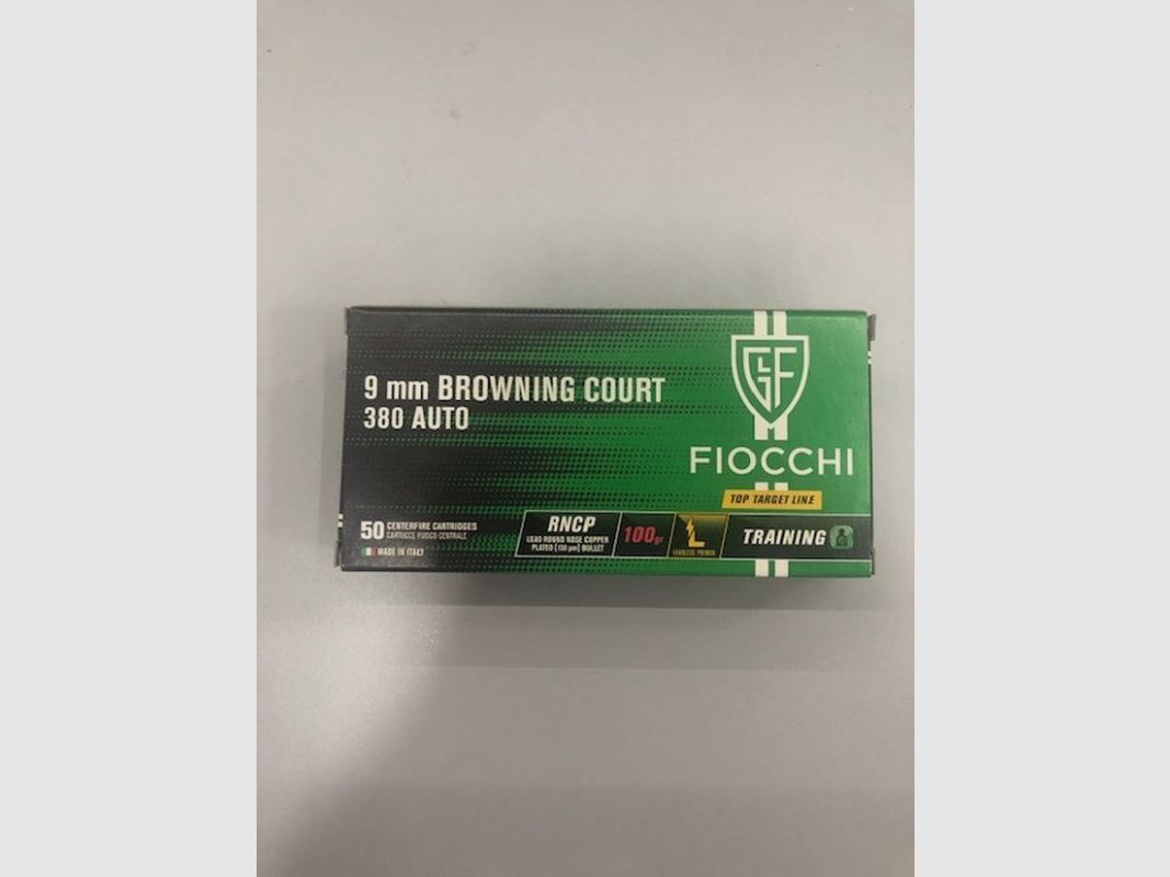 FIOCCHI PATRONY 9 KRÓTKIE 380 AUTO