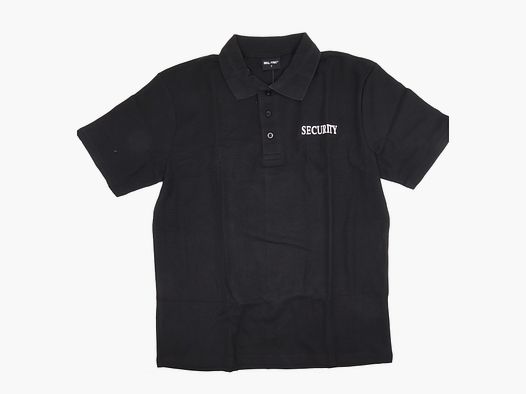 Security Poloshirt Schwarz - L