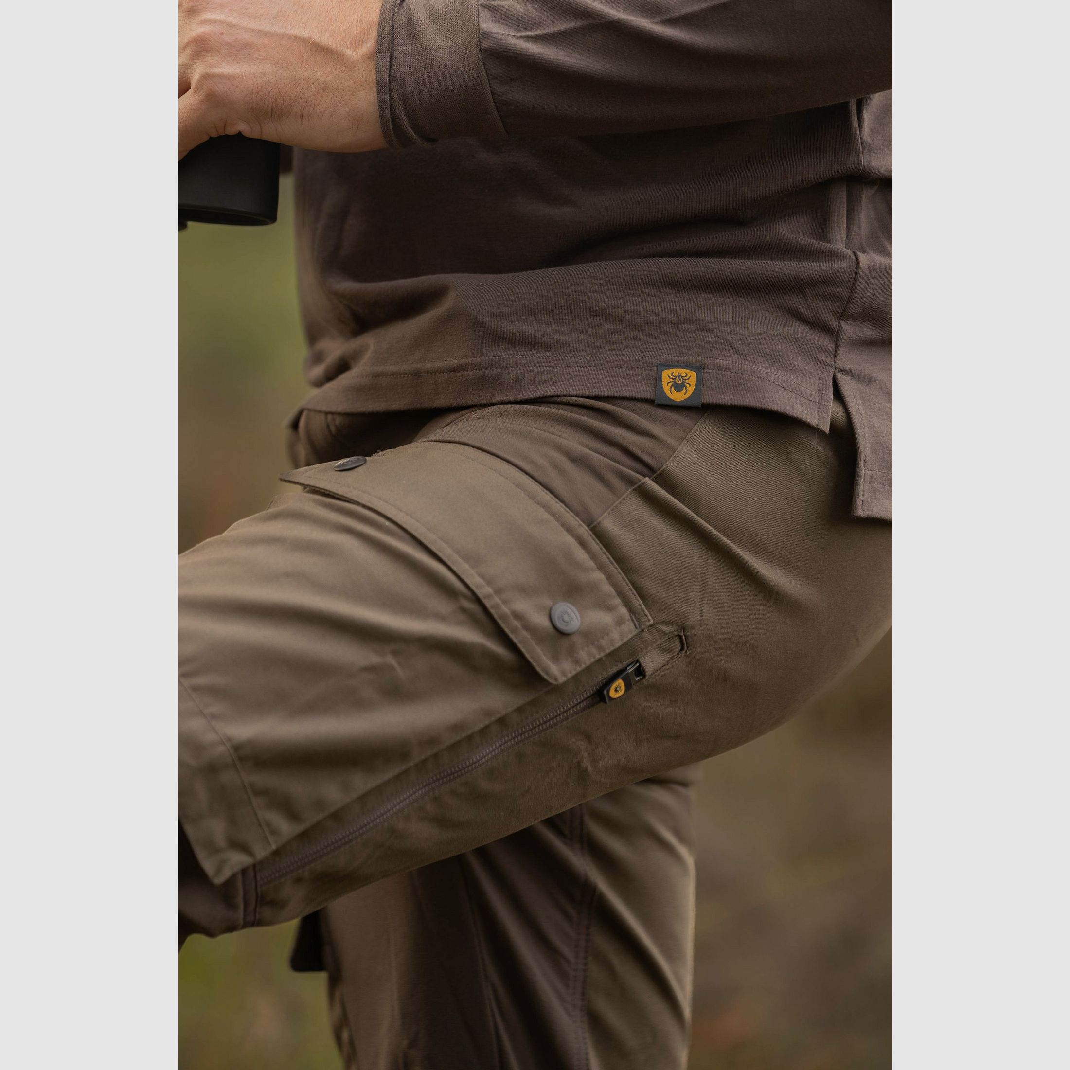 Zecken-Hose Flexline Heren Olive, Bild 3 von 5