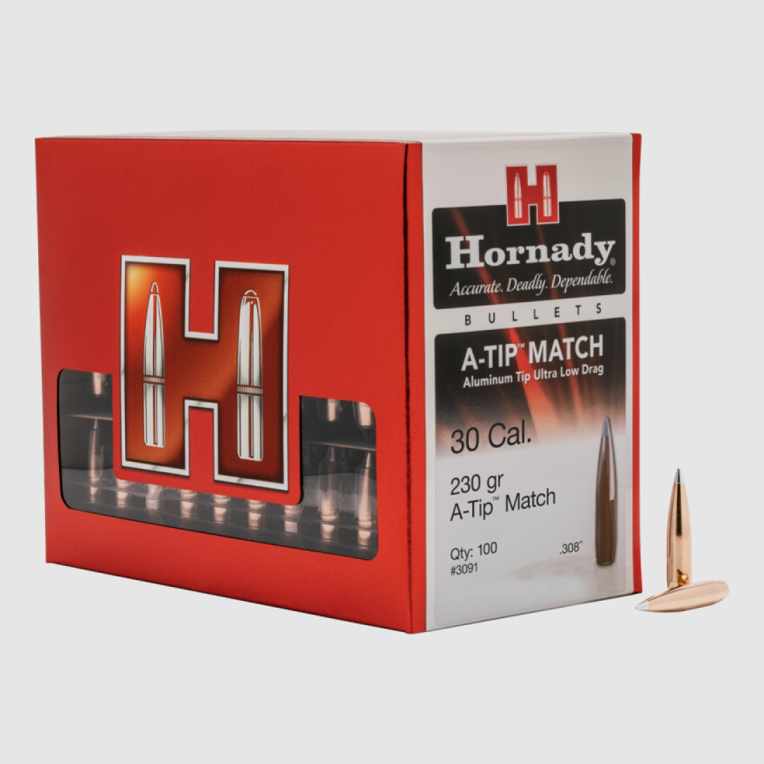 .308 Projectiles Hornady A-TIP 230 gr VE100