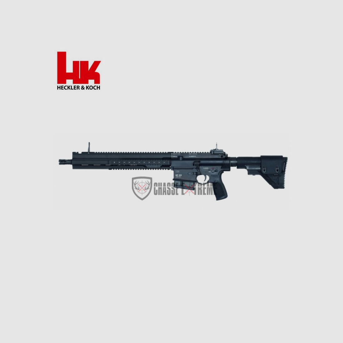Geweer H&K MR308 A3 G28 Kal. 308 Win Zwart 16,5"