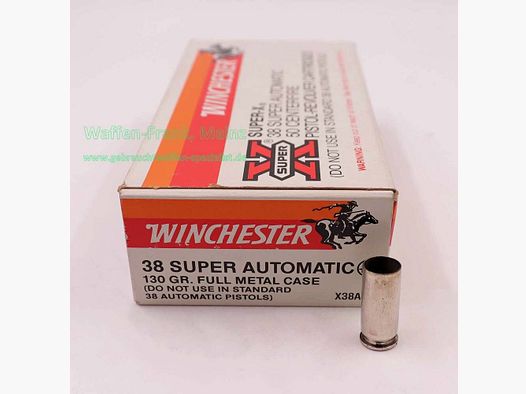 Winchester - USA FFW cases, used .38 Super Automatic
