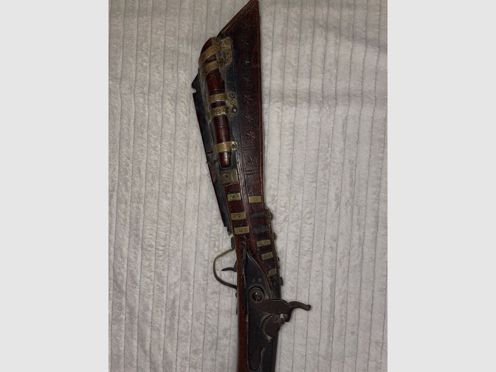 Antikes Steinschlossgewehr – Orientalischer Vorderlader (18./19. Jahrhundert)