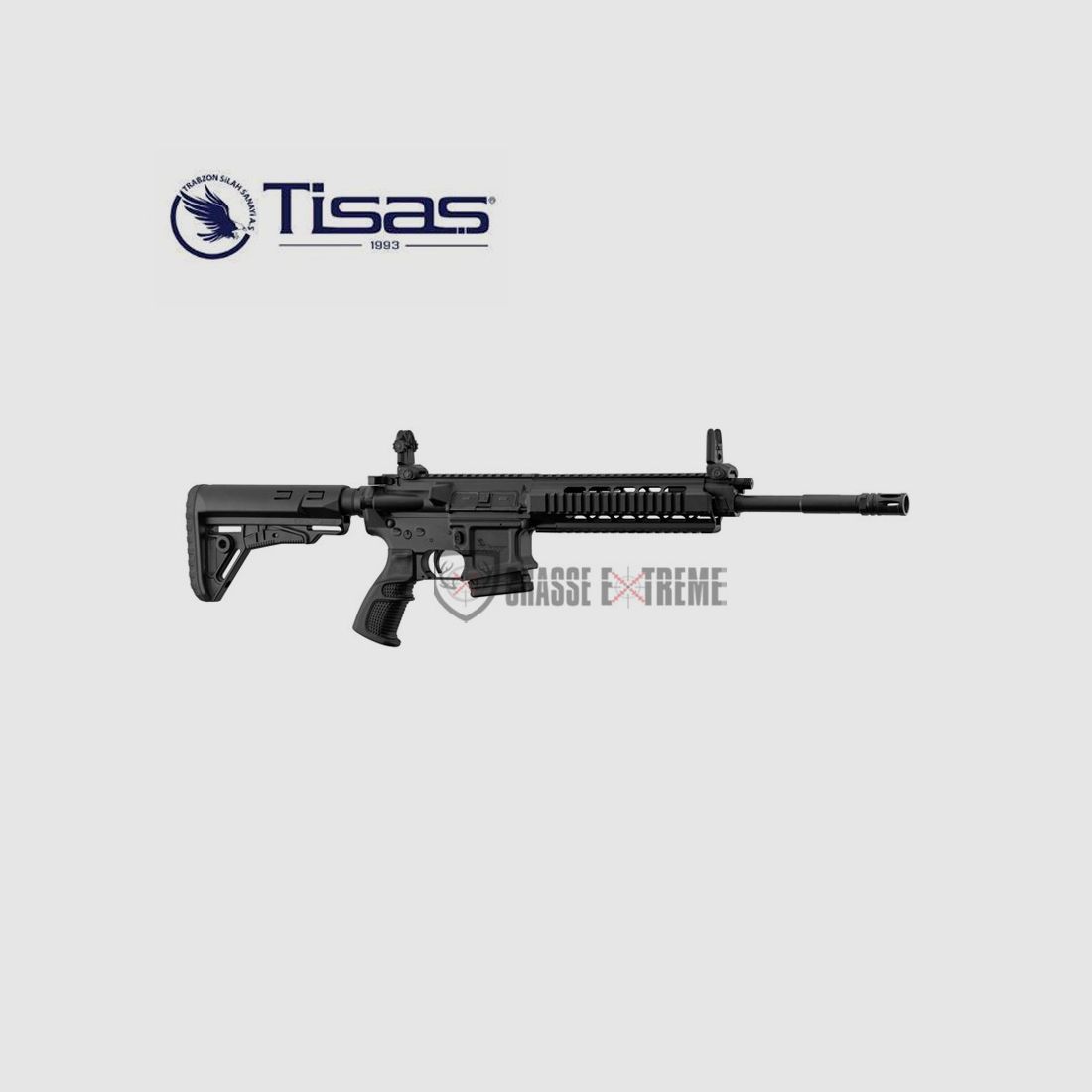 Carabine AR15 Piston TISAS Zpt 556 K 14.5'' Cal 223 Rem Noir, image 3 sur 9