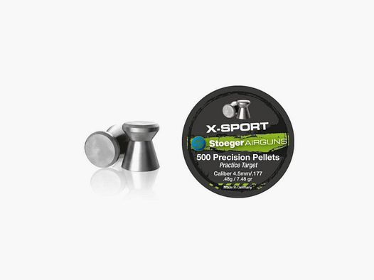 Stoeger X-Sport testa piatta, 0,48g, 4,5 mm, 500 pz.
