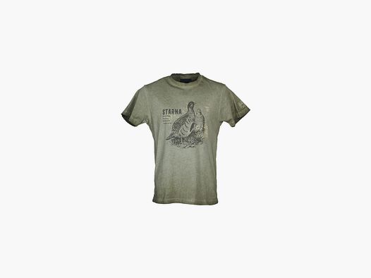 Univers - T-Shirt grün mit Starna-Druck