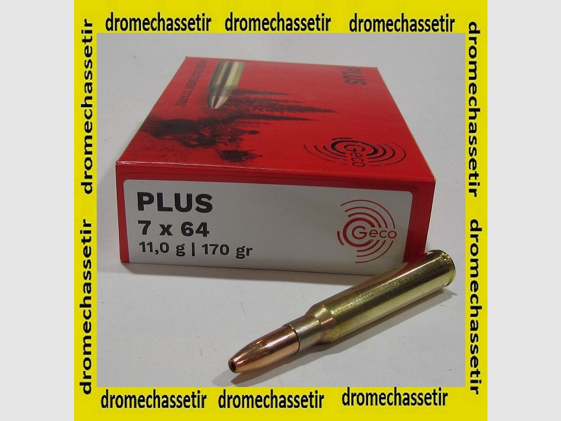 boite 20 cartouches Geco PLUS 170 grains cal 7×64