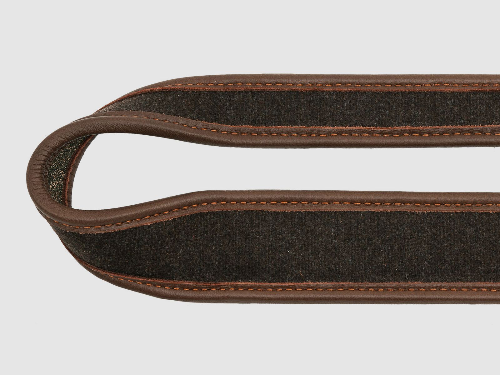 AKAH rifle sling elk leather & loden with cork underlay
