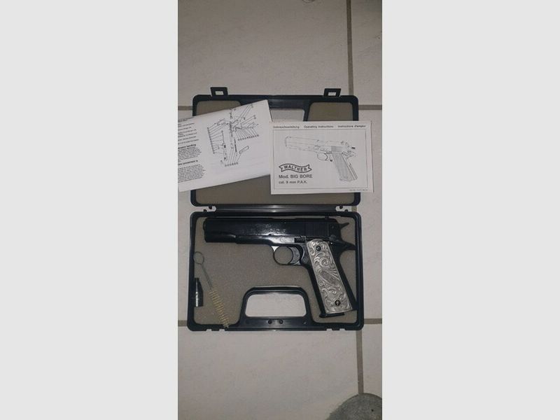 Big Bore Walther Umarex Schreckschuss Pistole Bigbore SRS Gas 9mm PAK