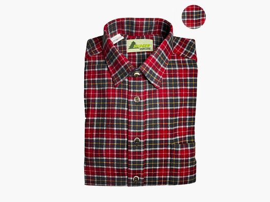 SKOGEN CAMICIA UOMO FLANELLA ROSSA