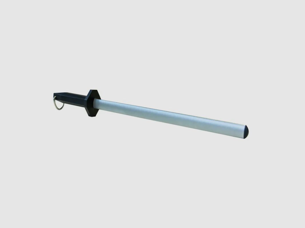 Fucile affilacoltelli acciaio inossidabile diamante punta ovale 28cm, immagine 3 di 6