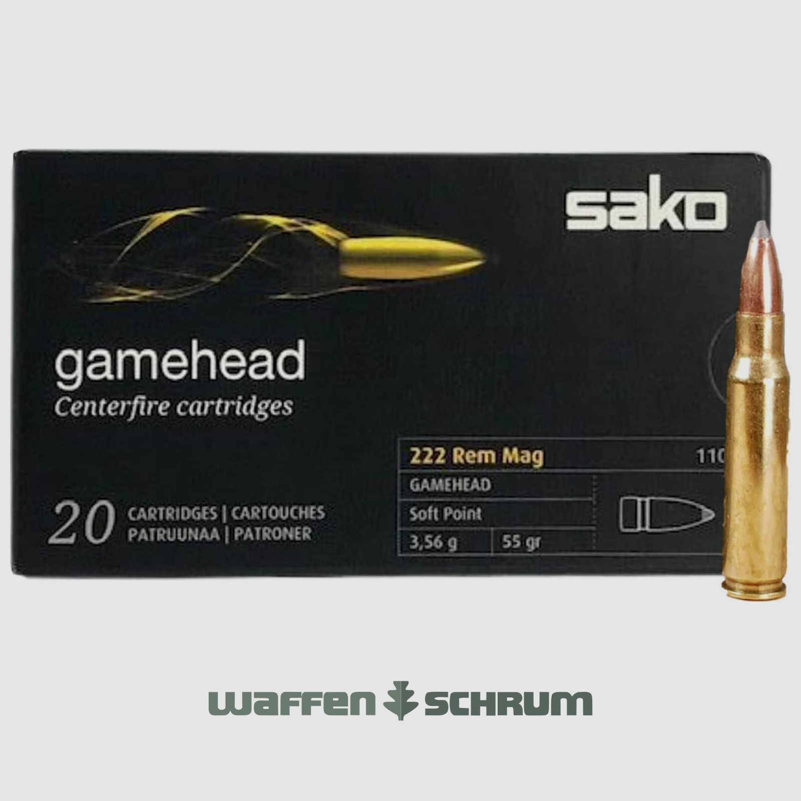 Sako Gamehead SP 3,56g - 55gr. .222RemMag