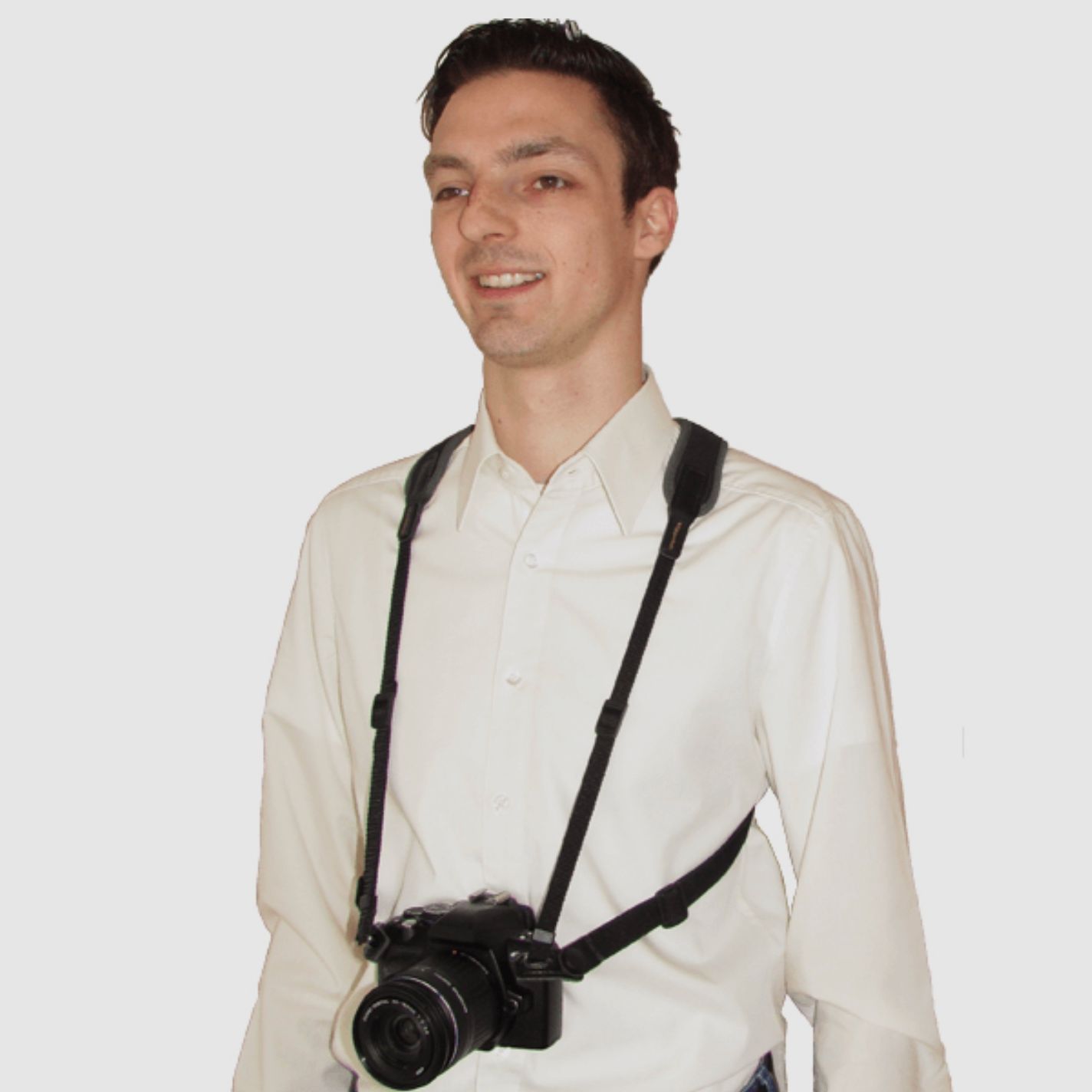 Niggeloh 406600343 SPORT pasek do kamer i lornetki neopren czarny