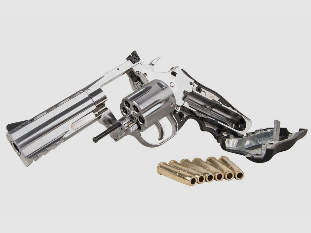 Dan Wesson 715 4" .177 Silber 4,5mm Druckluft Co2