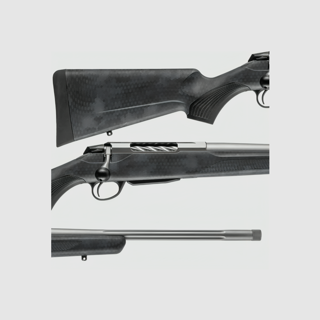 Rifle Tikka T3x Lite Polydie Hexagon Black Rock Camo Cal 308, imagen 6 de 6