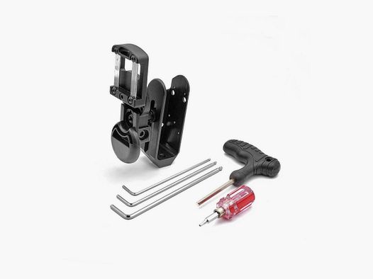 DAA Flex Holster LH Assemblaggio in Alluminio (senza blocco inserto e rivestimento), Colore: Nero