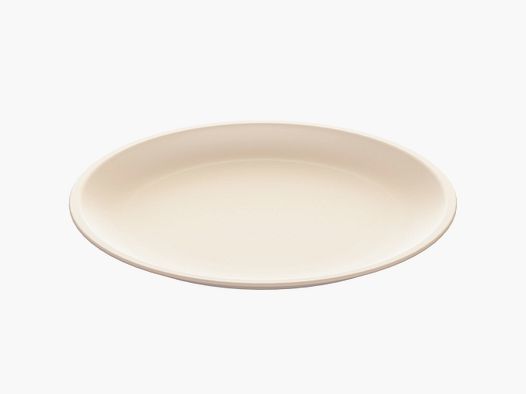 Plate 24 cm cream white