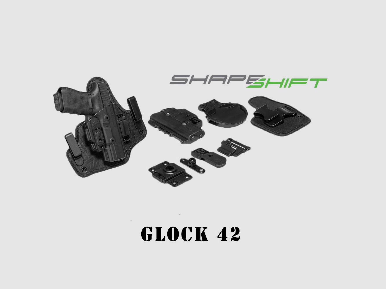 Aliengear Holsters ShapeShift Starter Kit Glock 42 Linkshänder