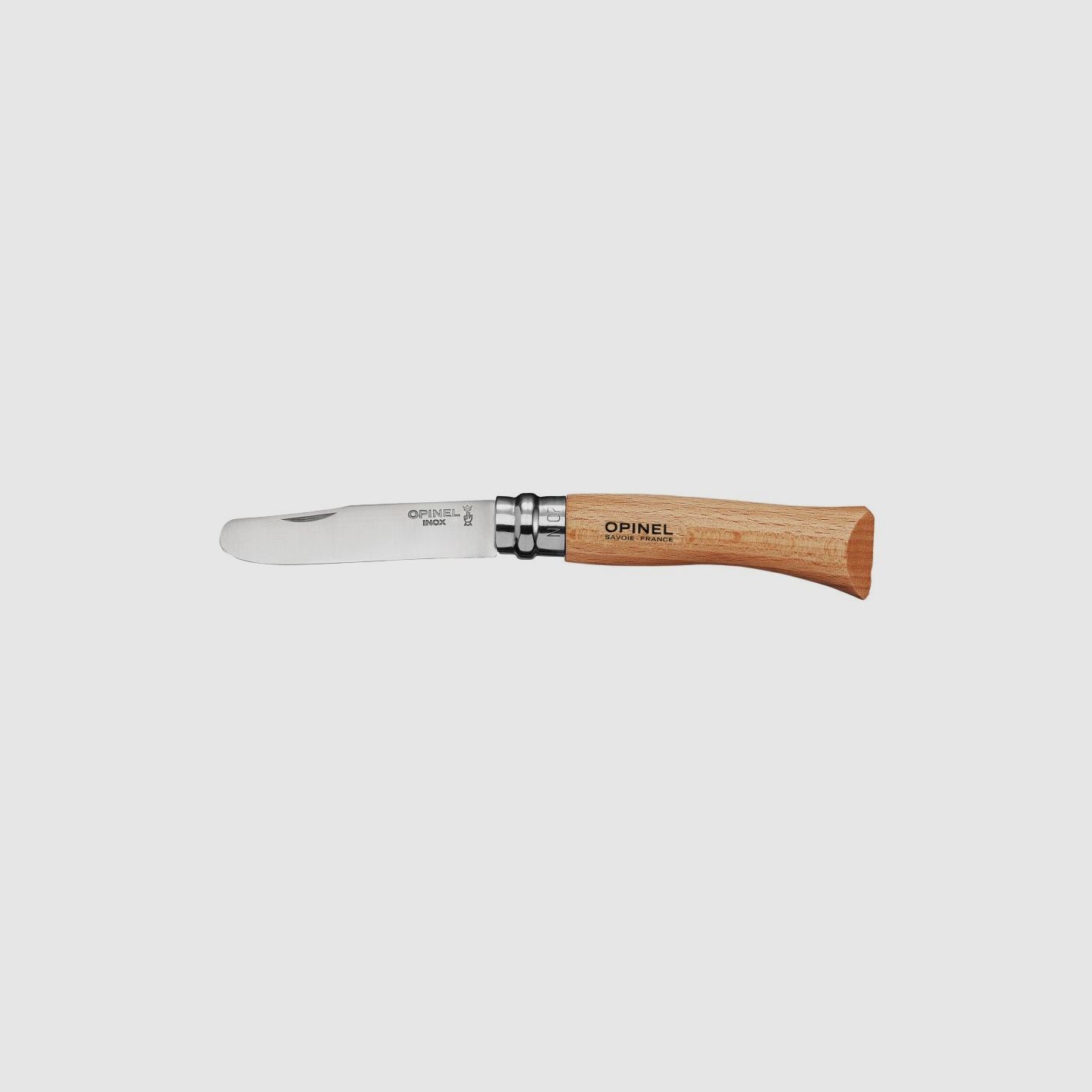 Opinel 07 Messer Edelstahlklinge Buchenholzgriff, Bild 1 von 2