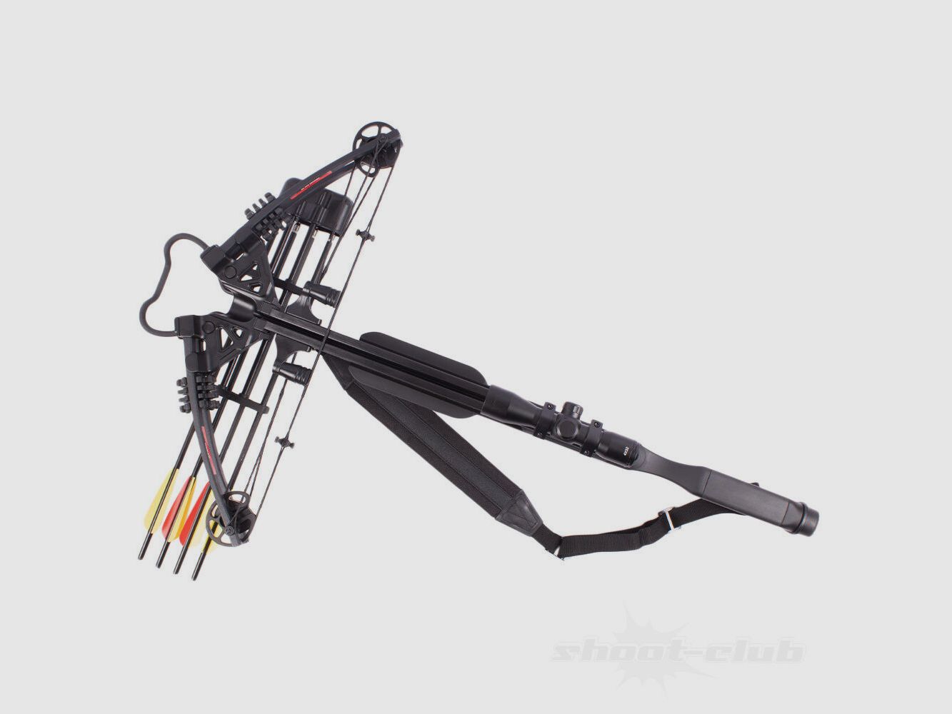 Man Kung Fighter Compound Crossbow SET 185lbs / 370fps / Nero