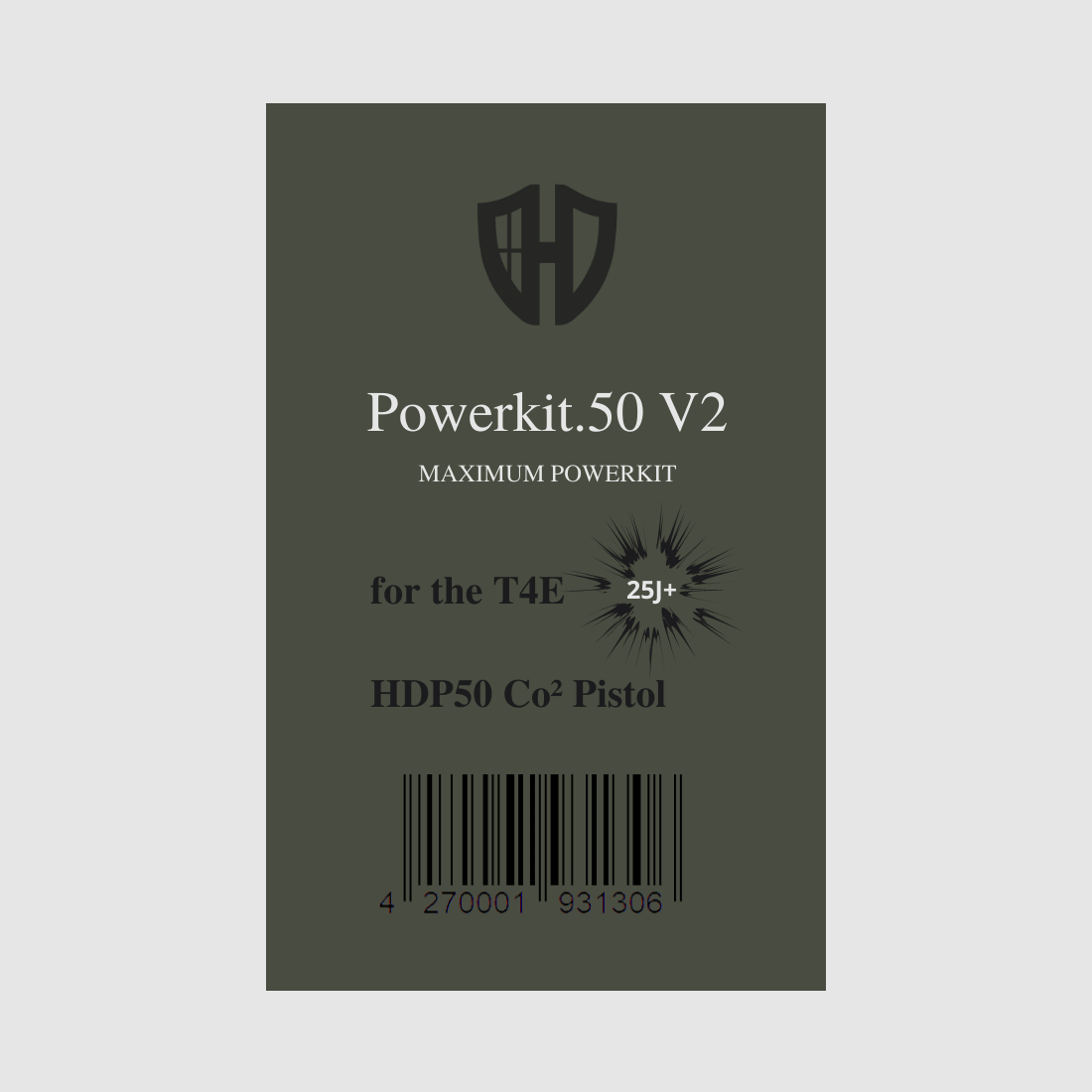 Powerkit.50 V2 for HDP50 + GEN.2 | RED ELOXIDIZED | Export valve | Maximum power 7.5j - 25j+