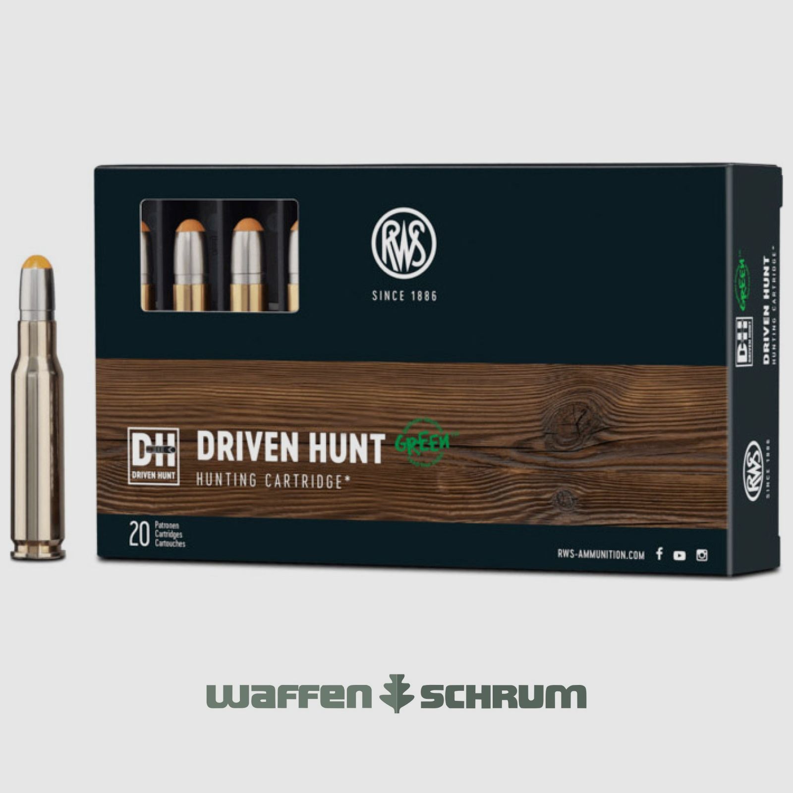 RWS Driven Hunt 10.7g - 165gr .300WinMag