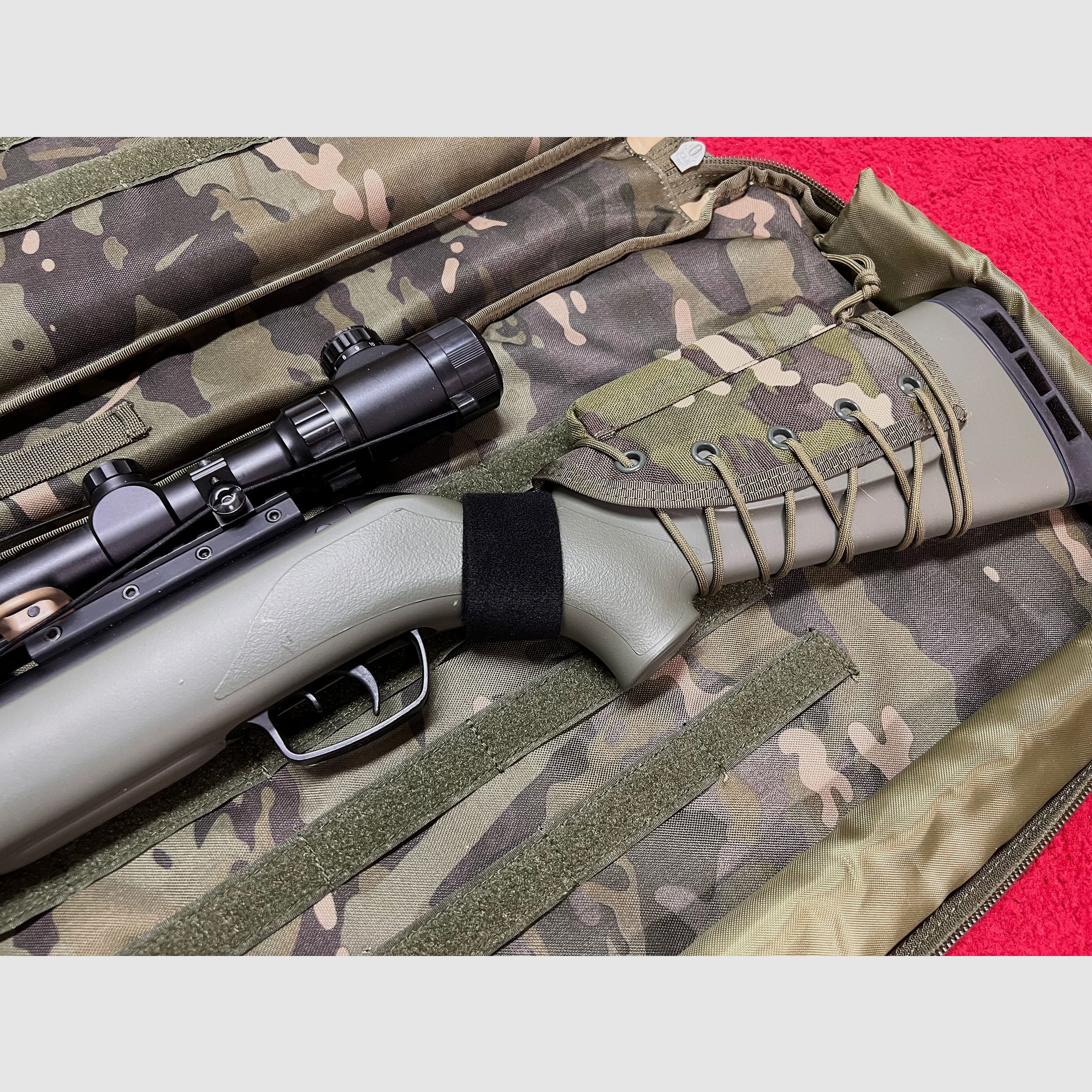 Gamo Zombie 4,5mm Luftgewehr mit Tasche und Zubehör in Oliv 