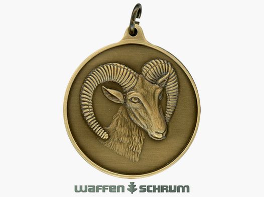 Medal myśliwska Steinhauer&Lück Muffel 40mm brązowa