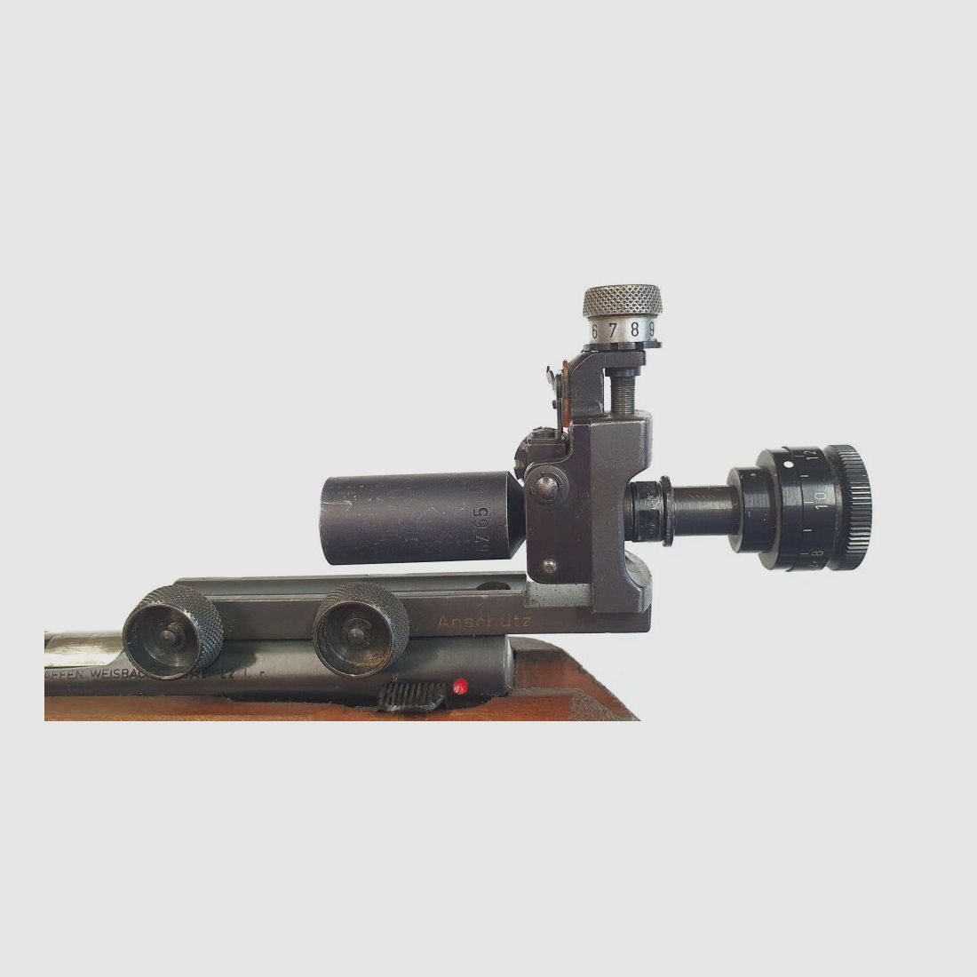 Rhöner Sportwaffen GmbH Einzelladerbüchse Rhöner Mod. 69 Match - .22lr - inklusive Diopter und Korntunnel, Bild 8 von 10