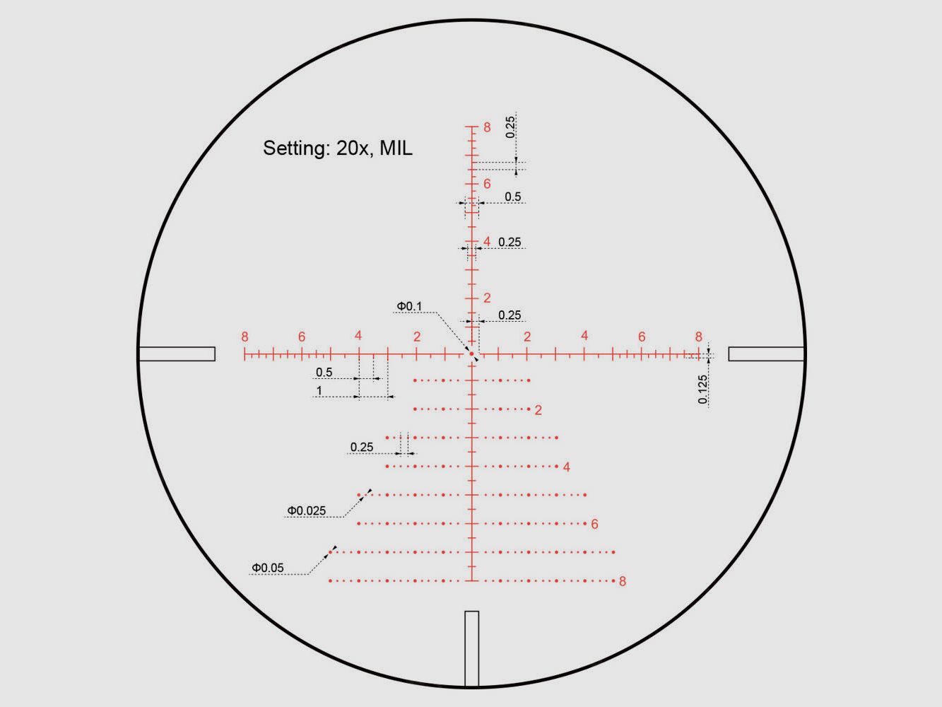 Vector Optics - Richtkijker Continental x8 3-24 SFP Zero Stop - 56 mm - Zwart - SCOL-T50, afbeelding 2 van 15