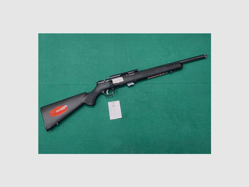 Savage MARK II FVSR Repetierbüchse .22 LR 16,5"/42CM HEAVY BLUE 5 Schuß Synthetic Schaft schwarz