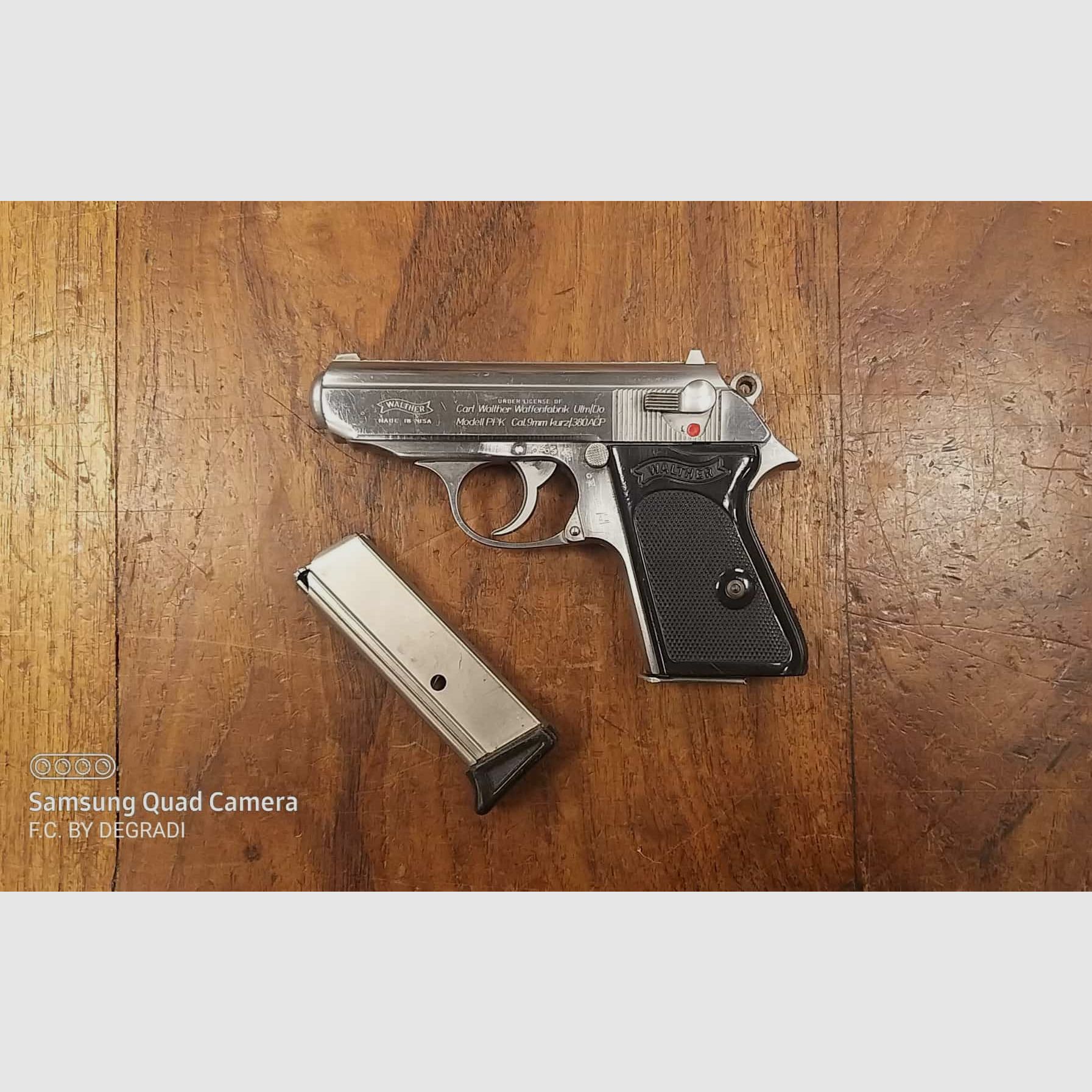 WALTHER PPK INOX par INTERARMS CALIBRE 380 AUTO, image 1 sur 3