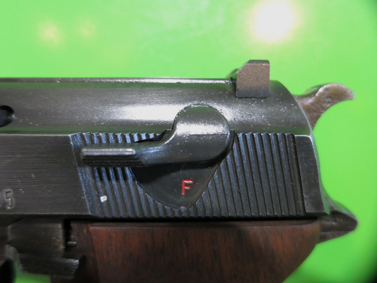 Walther P38 (P.38), WaA 359, 9 mm Luger, Walther/Zella-Mehlis, Schlitten P1      #56